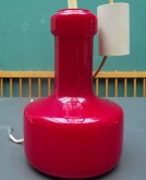 70er Jahre Lampe Glas Nr 14 „Blutrot“